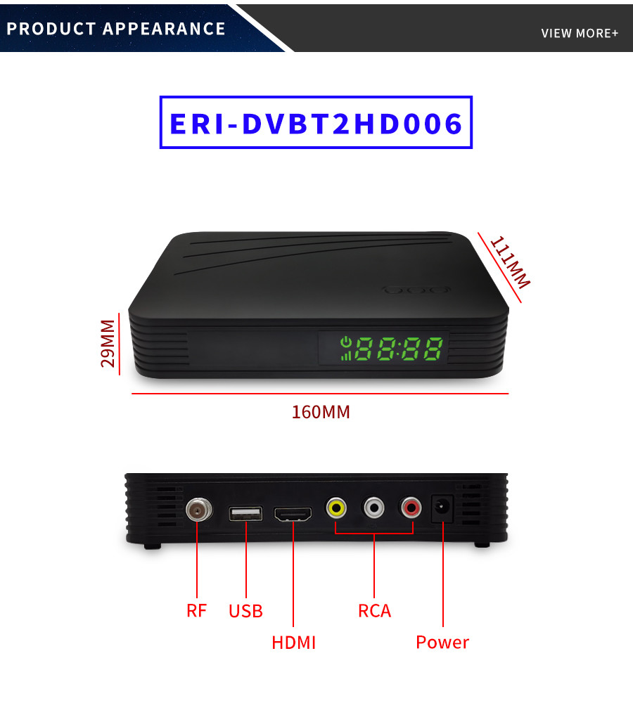 Supports High Definition Video CAS Supported Youtube Stb Dvb T2