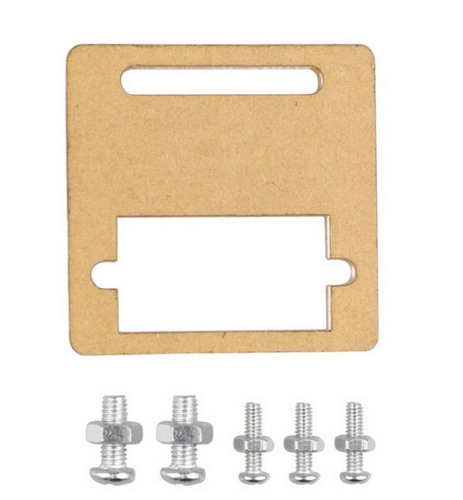 Plexiglass SG90 RC Servo Mounting Bracket With Screws