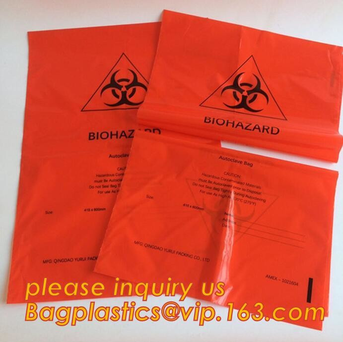Biohazard Waste Garbage Bag, hazardous waste yellow plastic bag asbestos garbage bag, biohazard zipper bag, bagease, pac