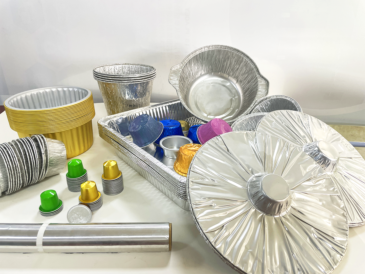 Recyclable Disposable Silver Foil Tray For Hot And Cold Process Type Pulp Moulding
