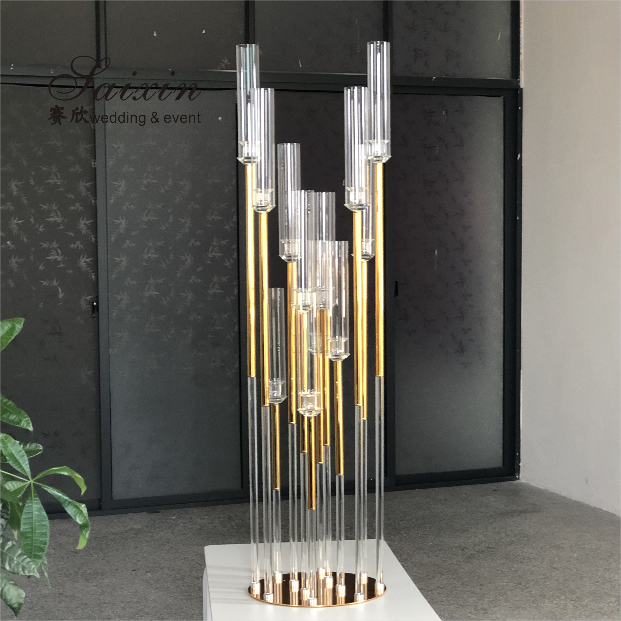 Wholesale remote control electric long LED taper candle for candle holder decoration weddings
