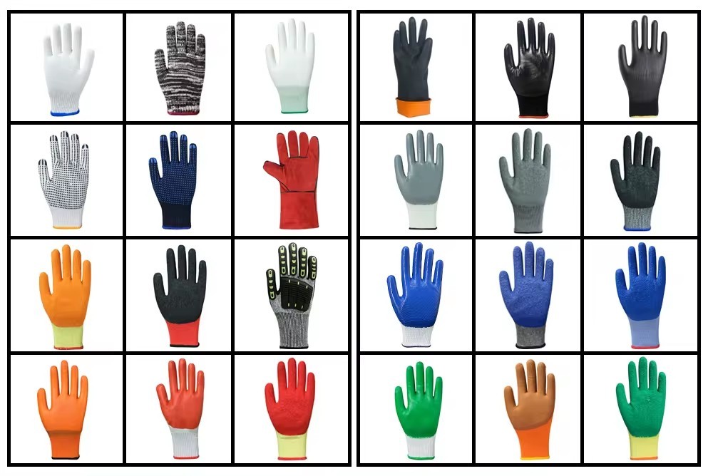 Hot Sale High Quality Frosted Coated Safety Work Cotton Gloves