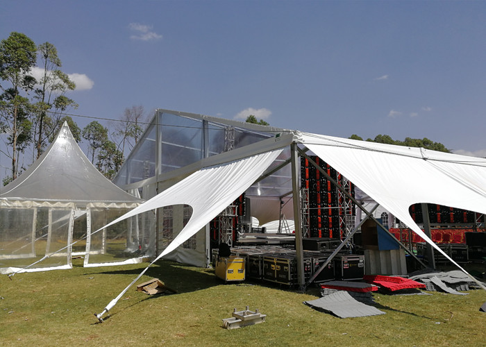 UV Proof Promotion 15x20m Clear Outdoor Tent With Side Flaps