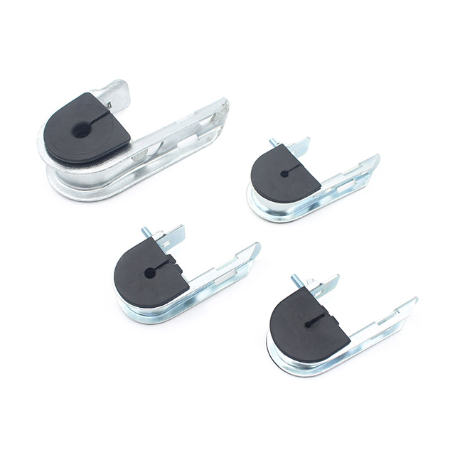 Outlet FTTH Figure 8 Cables J-hook Cable Clamp for 10-15mm ADSS Cables 4KN Break Load