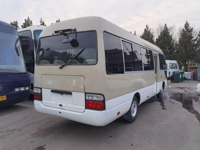 Used Toyota Bus Coaster 20 Seats Gasoline Left Hand Drive Used Passenger Bus Low Kilometer