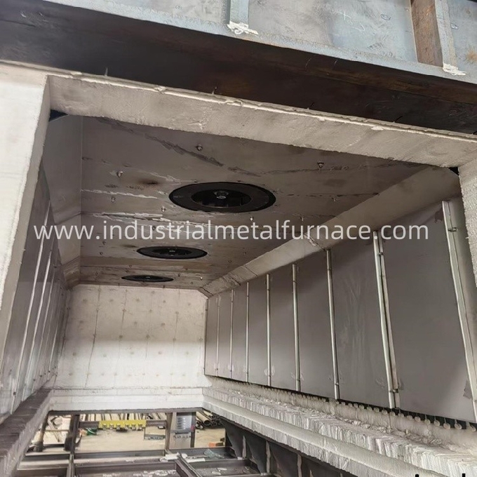 550 Degree Celsius Bogie Hearth Aluminum Wire Annealing Car Bottom Furnace For Aluminum Coils