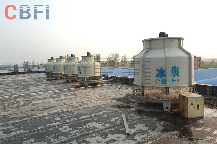 Clean Crystal Ice Cube Machine With Water Filter / R507 R404a Refrigerant