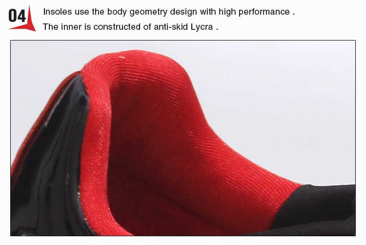 Athletic Red Road Racing Bicycle Shoes Anti Skid Dirt Resistant Good Stability