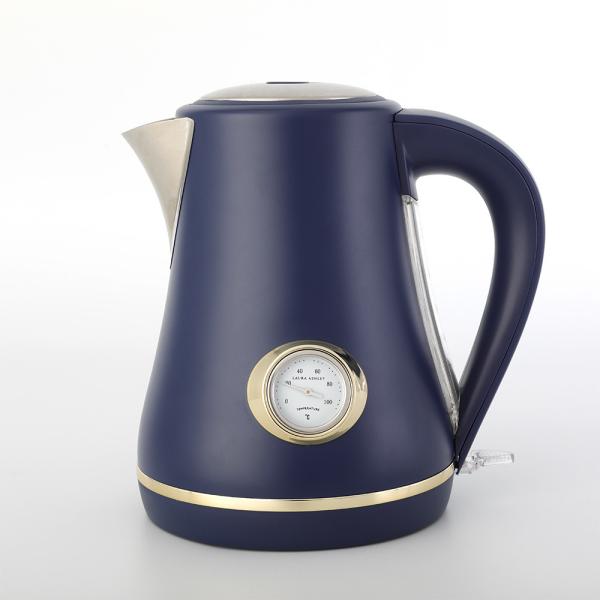 1500W Stainless Electric Heat Kettle 1.7 Litre Drip Free Spout stainless steel