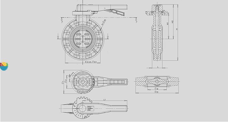 Gray JIS DIN ASTM Plastic Valves PVC UPVC CPVC Ball Valve Wafer Type Butterfly Valve