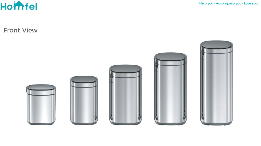 High Capacity Household Motion Sensor Trash Bin Stainless Steel Smart Sensor Bin Automatic Trash Can for Living Room 40L
