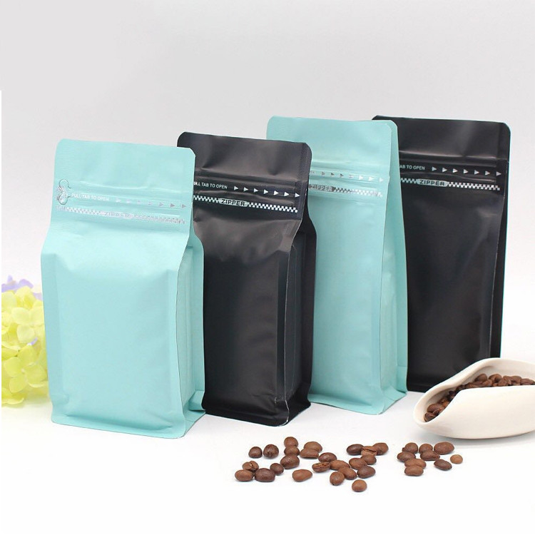 Custom 250g 500g 1kg Aluminum Foil Bag Matte Standup Smell Proof