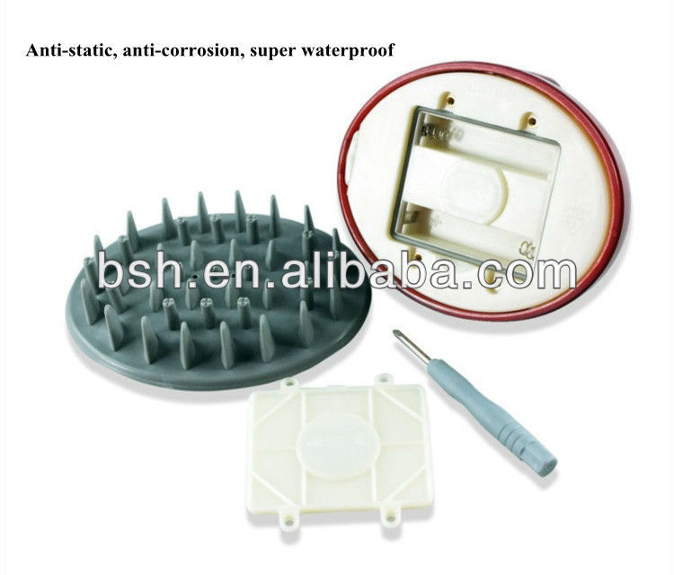 Anti Static Shower Scalp Massage Brush Soft Rubber Material Easy Operating