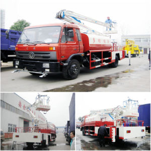 Dongfeng Aerial Platform Working Truck with Water Sprinkler Water Tank Volume 4000 L