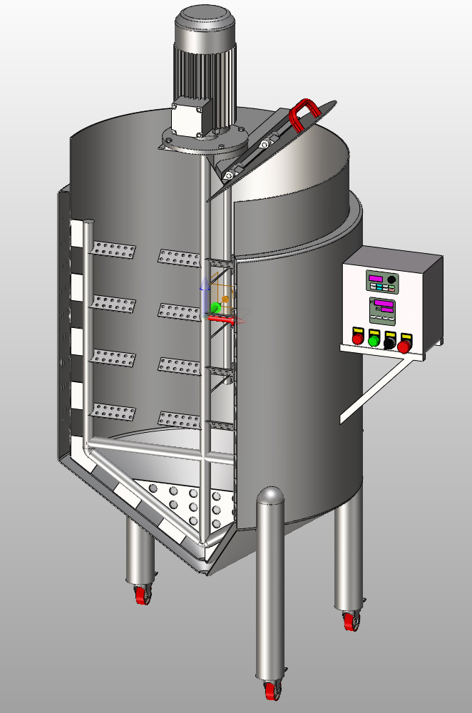 OEM / ODM Liquid Fertilizer Mixing Tank 220V Conical Mixing Tank