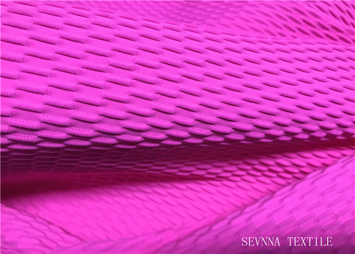 Chlorine Resistance Yoga Wear Fabric Wrinkle Free 79% Polyester With 21% Elastane