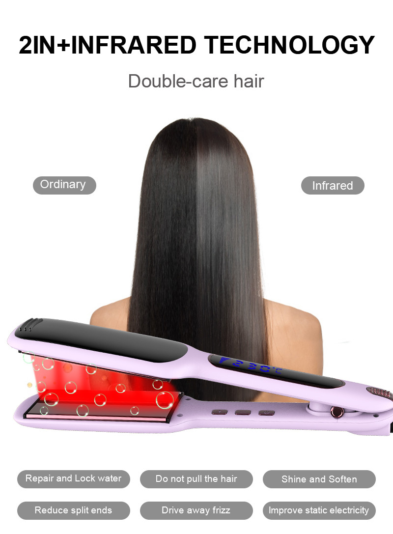 Salon Infrared Straightening Iron 1 Inch For Shiny And Silky Hair