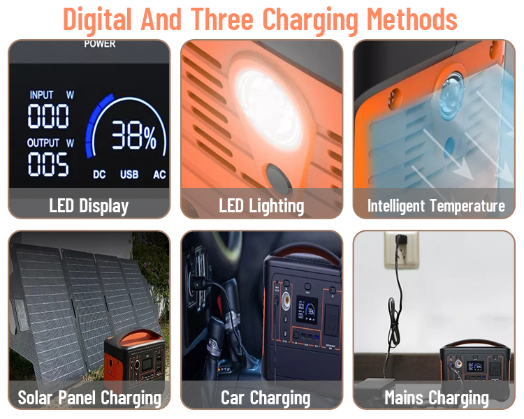 LiFePO4 Lithium Battery OEM ODM 1000W 2000W 3000W AC DC 150000mAh USB Portable Power Station For Travel Laptop Car Jump