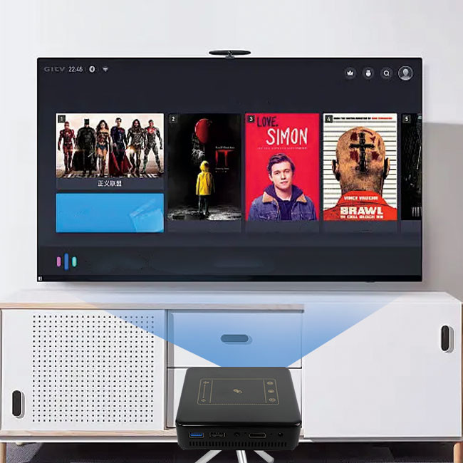 Luminus SFT10 RGB Android Touch Projector 300 Inch Big Screen Projector 0.4kg