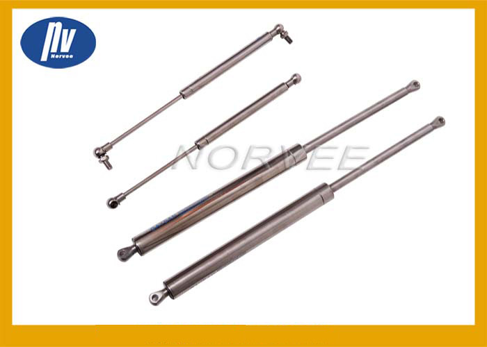 White Stainless Steel Gas Struts No Noise / Smooth Operation For Auto Forklift