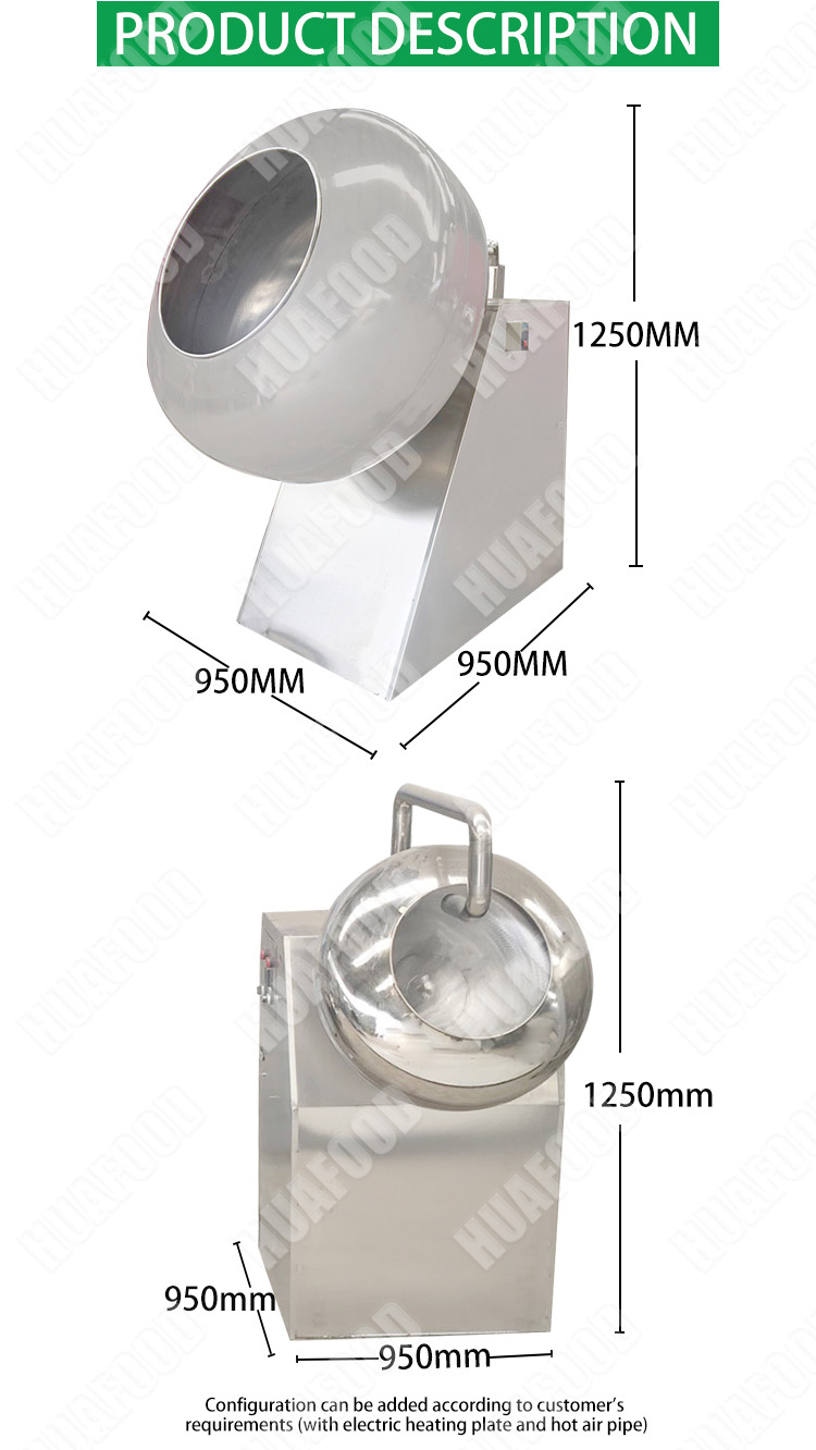portable peanut coating machine 25kg for restaurant