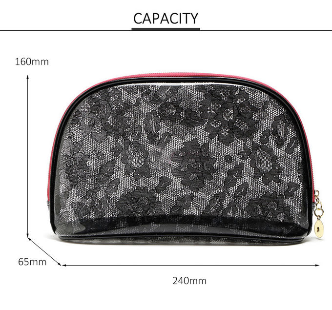 Fashion Luxury Portable Travel Women PVC Transparent Makeup Bag
