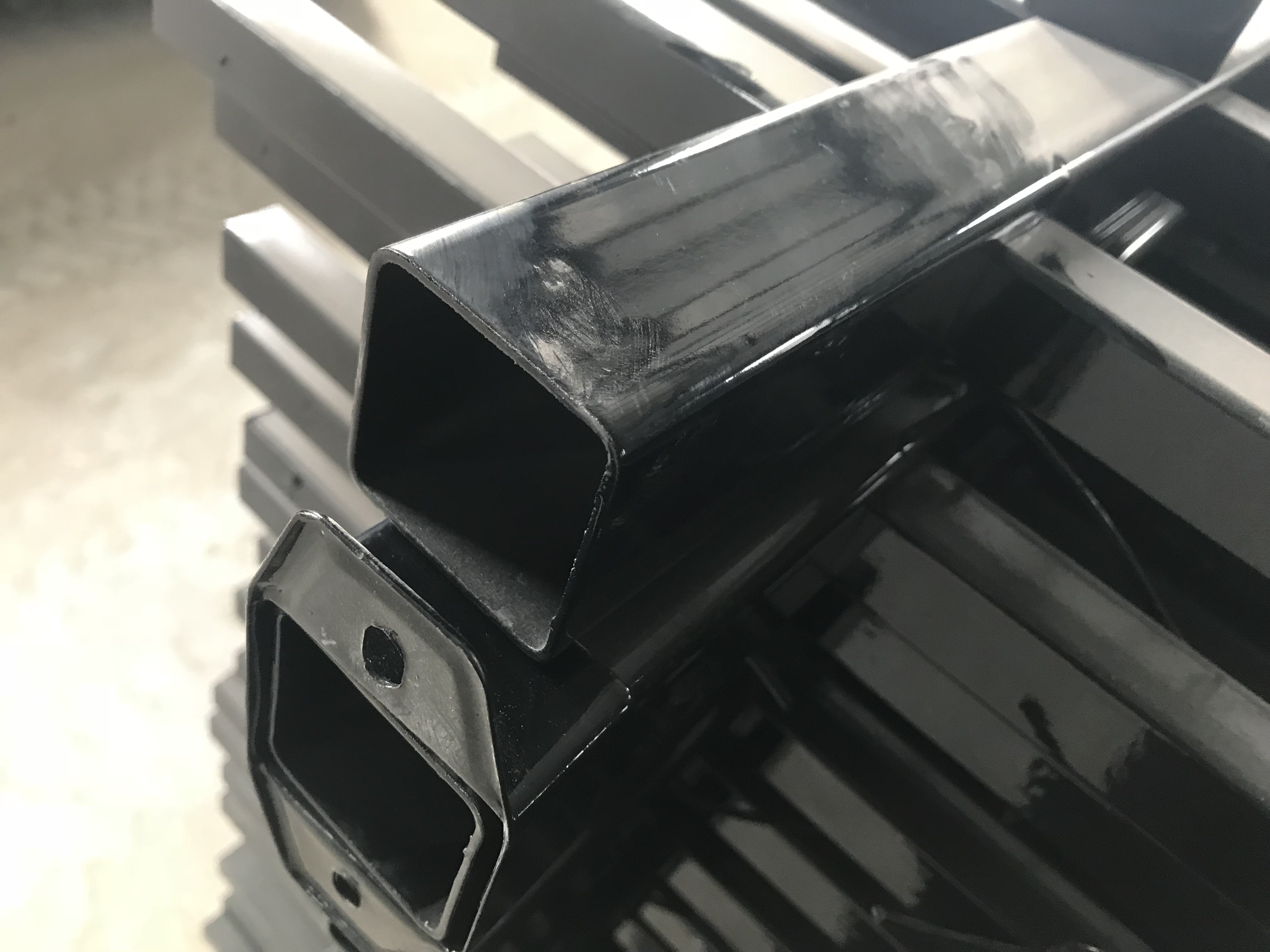 Q235 steel Diplomat Tubular Fencing 2100mm*2400mm Powder Coated Black INTERPON brand