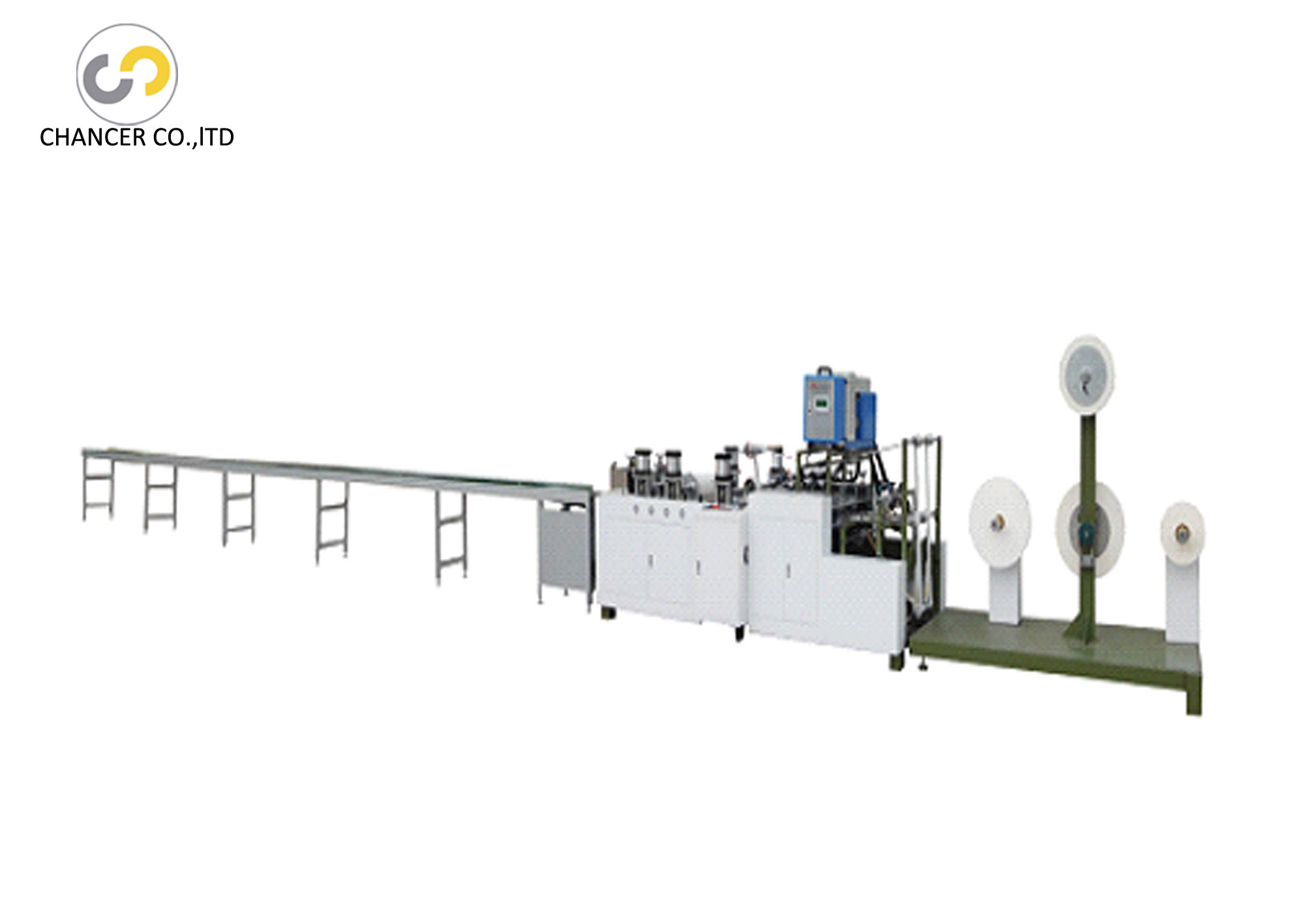 High speed shopping paper bag flat rope handle making machine