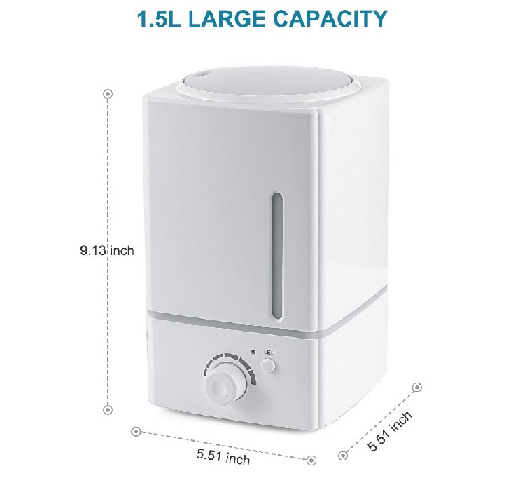 Home Use 1500ml Plastic Cool Mist Aroma Diffuser