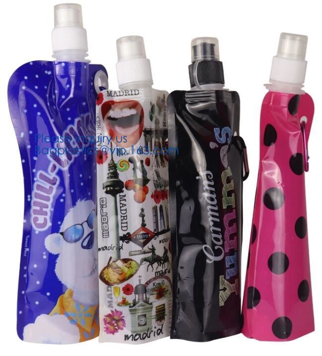 Custom Reusable Juice Food Packaging Plastic Bag Alcohol Drink Wine Spout Pouch Bag,liquid spout pouch/wine drink juice