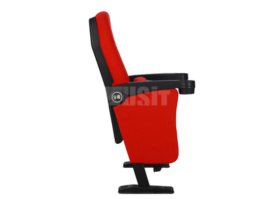 Fabric Seat Molded Foam Commercial Theater Seating Chairs Tip Up Armrest