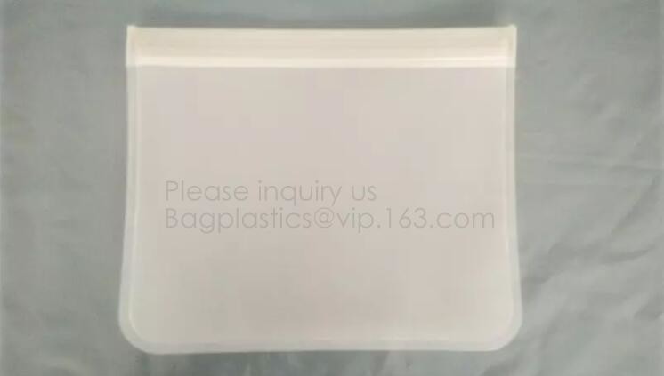 Reusable BPA Free Food Grade Preservation Storage Silicone Food Fresh Bag,Silicone Plastic Packaging Food Zip Silicon Fr