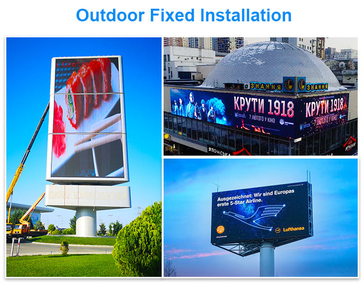 GCL P5 Advertising Publish Outdoor LED Display 140 View Angle And High Refresh Rate