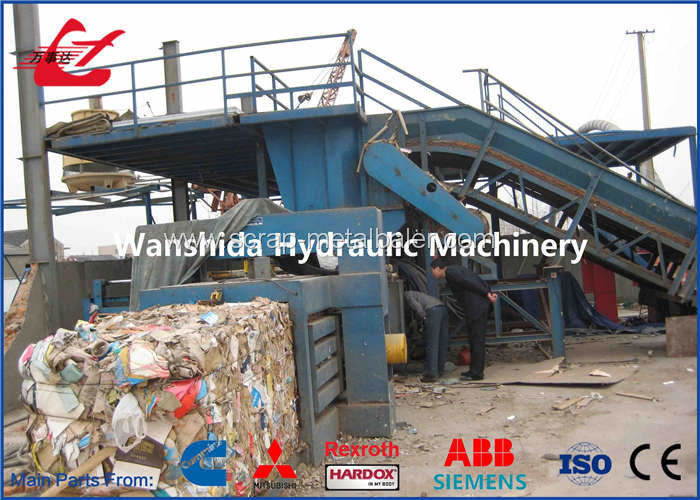 Horizontal Waste OCC Cardboard Baler Carton Waste Paper Plactic Baling Press Machine