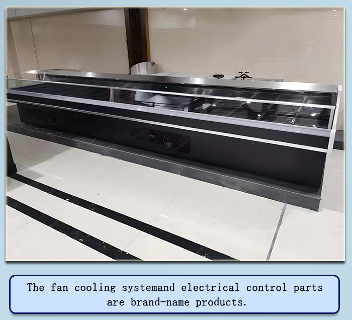 Frost Free Fresh Meat Case , 190L Meat Display Counter Cold Storage