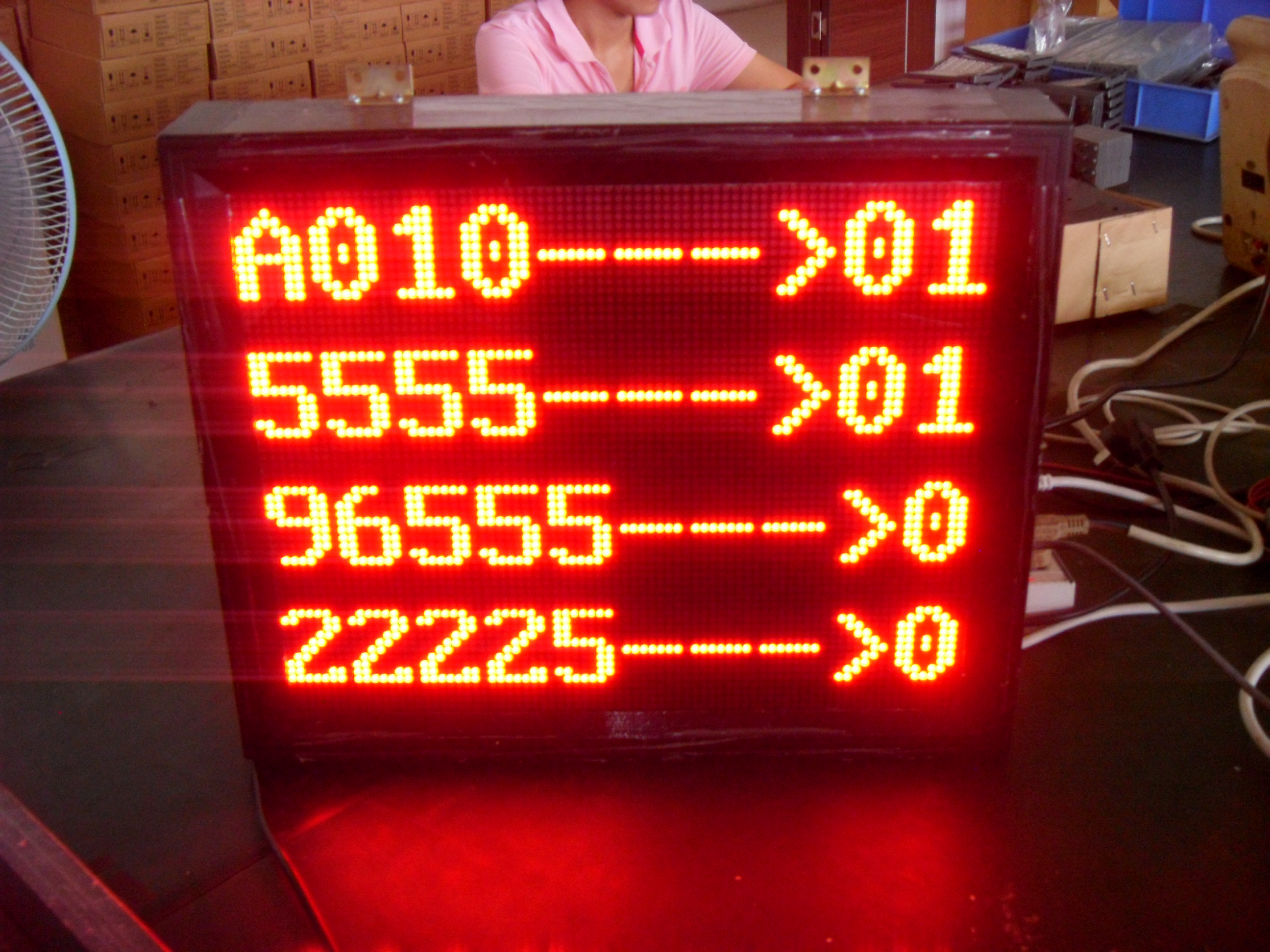 4 Rows LED Main Display 