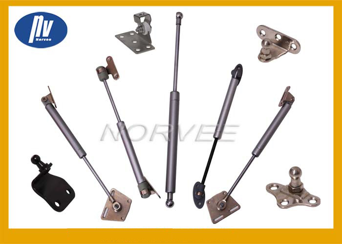 Custom Steel Small Gas Struts With Ball End , Gas Support Struts For Cupboard