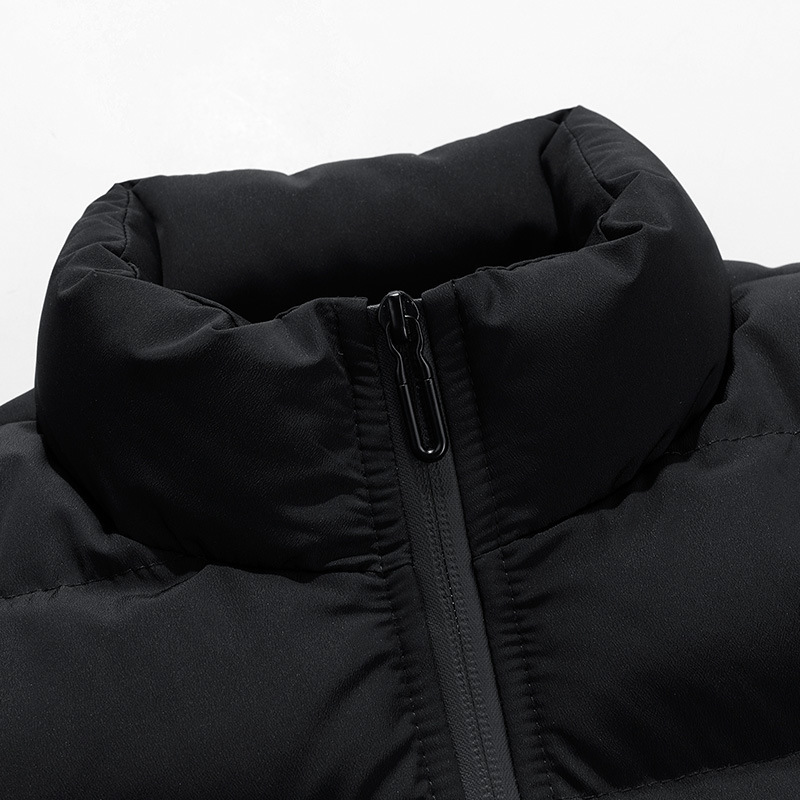 Winter Padded Cotton Jacket Men Windproof Worsted Knitted Coat