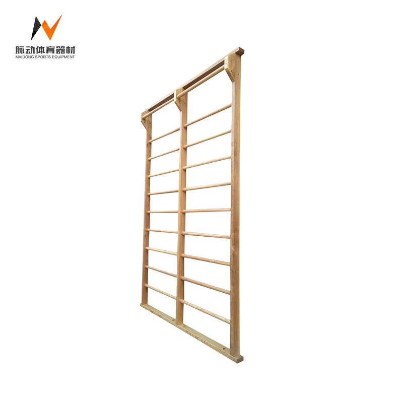 Sturdy Construction Indoor Wooden Ladder for Gymnastics 9 Stepper Wall Home Exercise