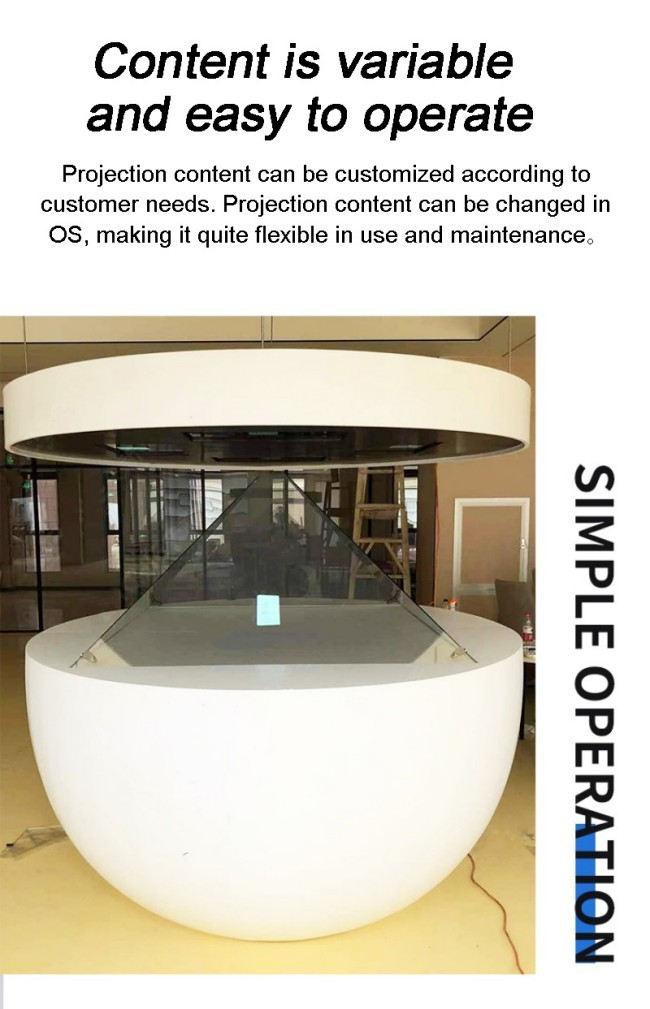 180-Degree Holographic Display Cabinet Manufacturer Museum-Grade Floating Projection Display Cabinet