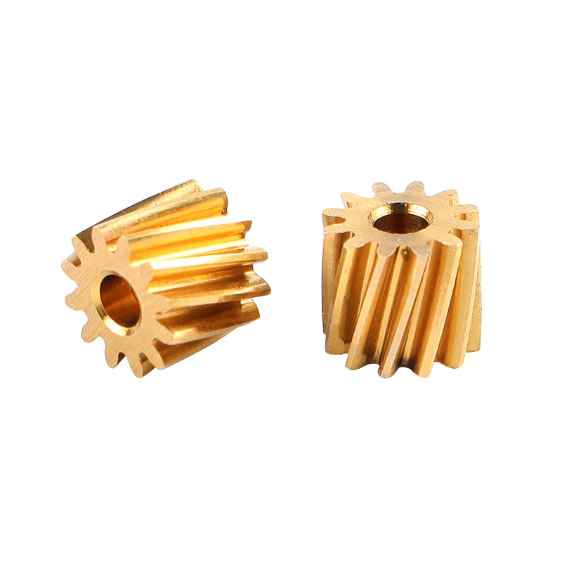 H62 Helical Gears 0.3-0.5mm Moulded Brass Gears Motor Teeth Gears For Motor Shafts