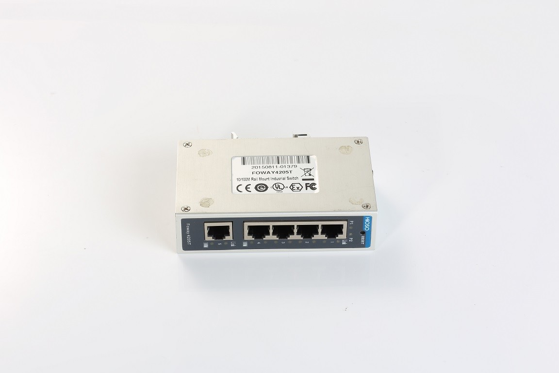 HiOSO 10/100M RJ45 5 Port Industrial Ethernet Switch Din Rail