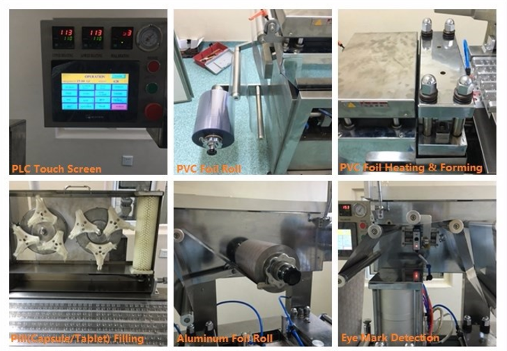Small Automatic Blister Packing Machine For Paste Liquid Honey Jam Butter
