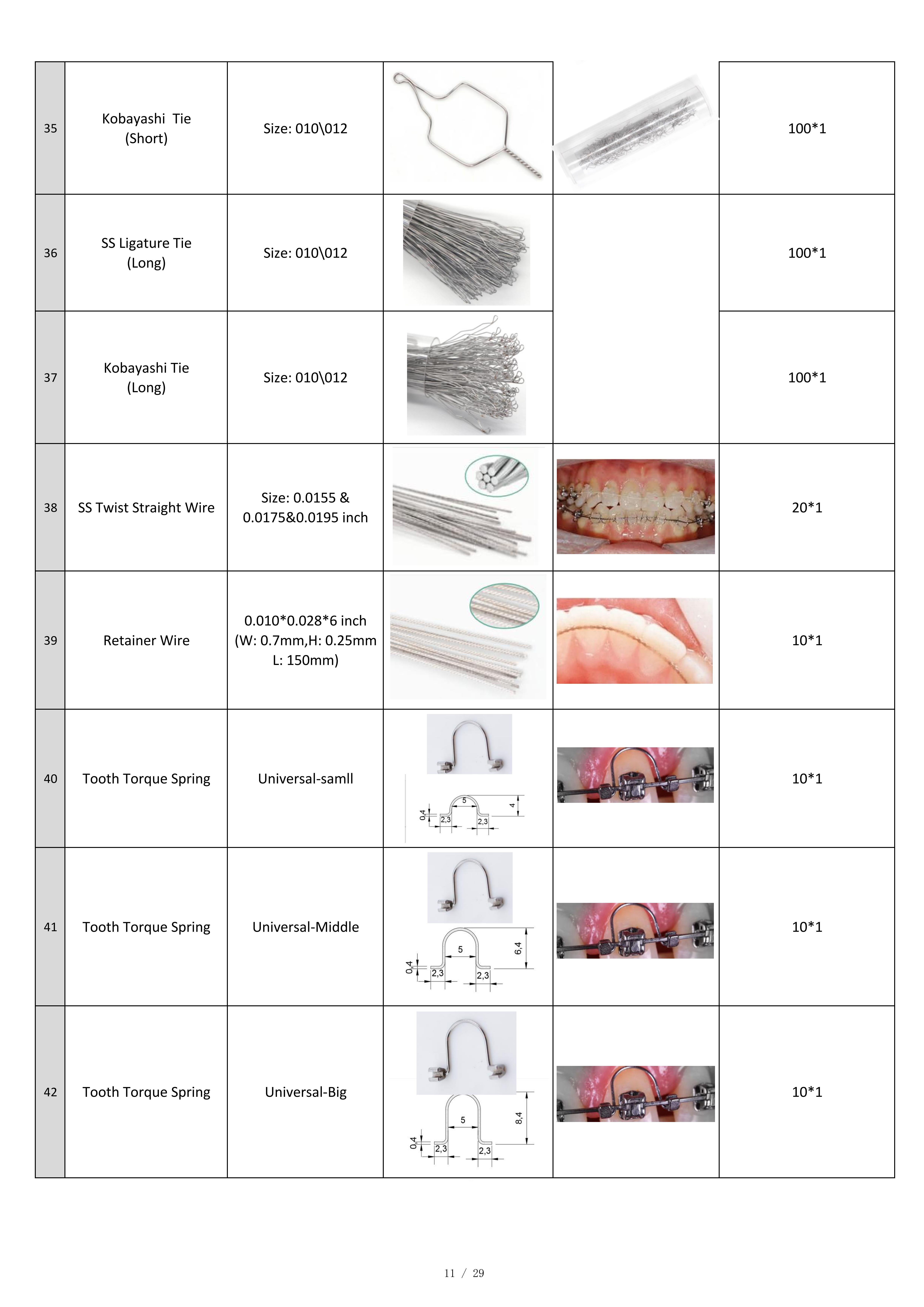 Manual Dental T Keyhole Loop In Orthodontics SS Ortho Archwire CE ISO Certified