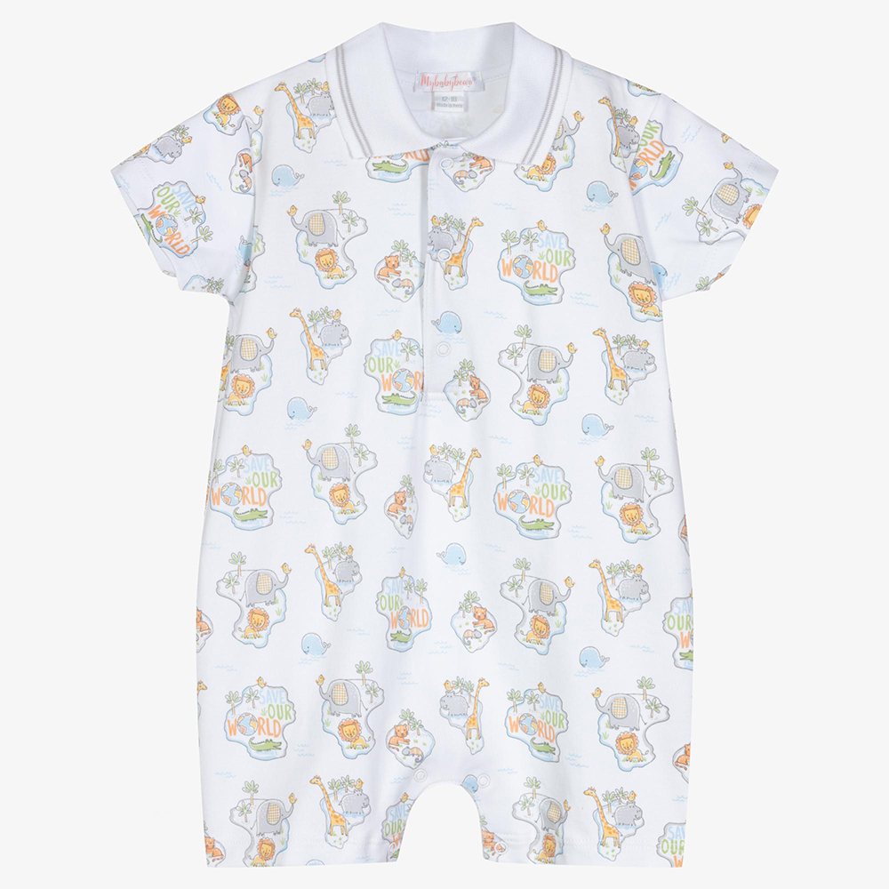 Baby boys summer clothes 100% cotton Polo Collar Baby Romper custom bodysuits Printed Body Suit Baby clothes for Newborn