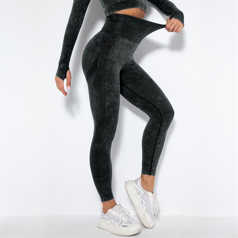 Washed Gym Scrunch Butt Leggings Seamless Big Booty Workout Gym Pants