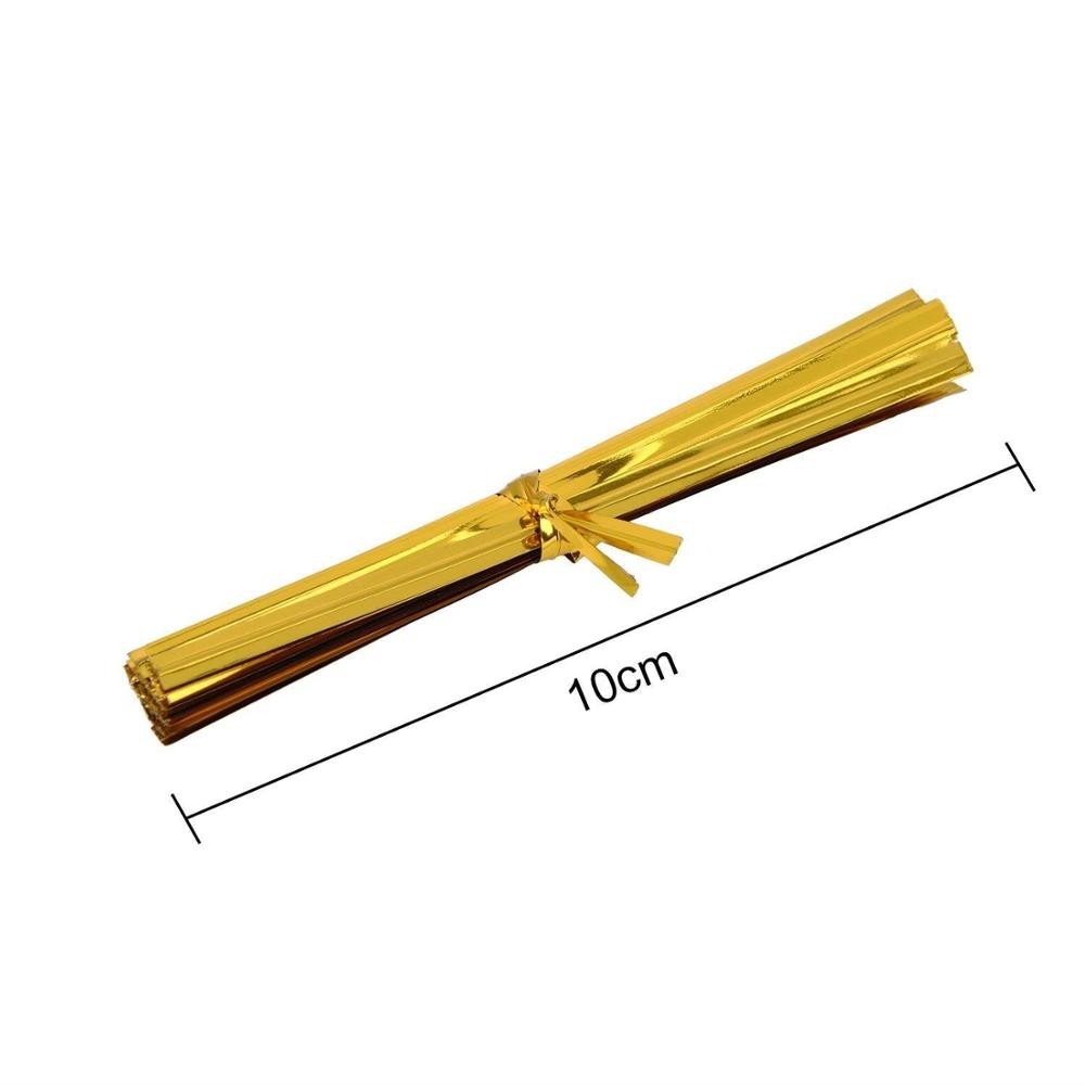 3X4 WITH 200 TWIST TIES 4" 6 MIX COLORS - 1.4 MILS THICKNESS OPP PLASTIC BAGS FOR LOLLIPOP CANDY CAKE POP CHOCOLA