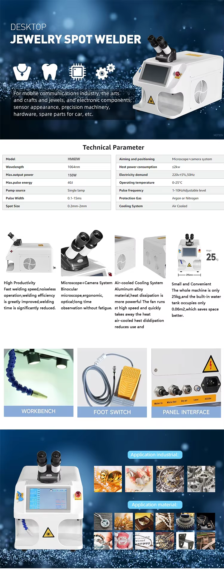 Good High Precision Model Portable Desktop Gold Silver Jewelry Laser Welding Machine with Small Focal Spot Diameter