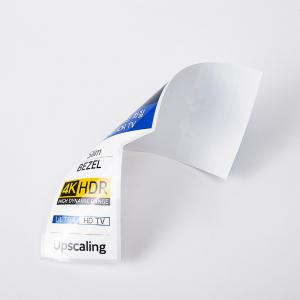 China Custom Self Adhesive Label Sticker Fixed Transparent Digital LOGO on sale