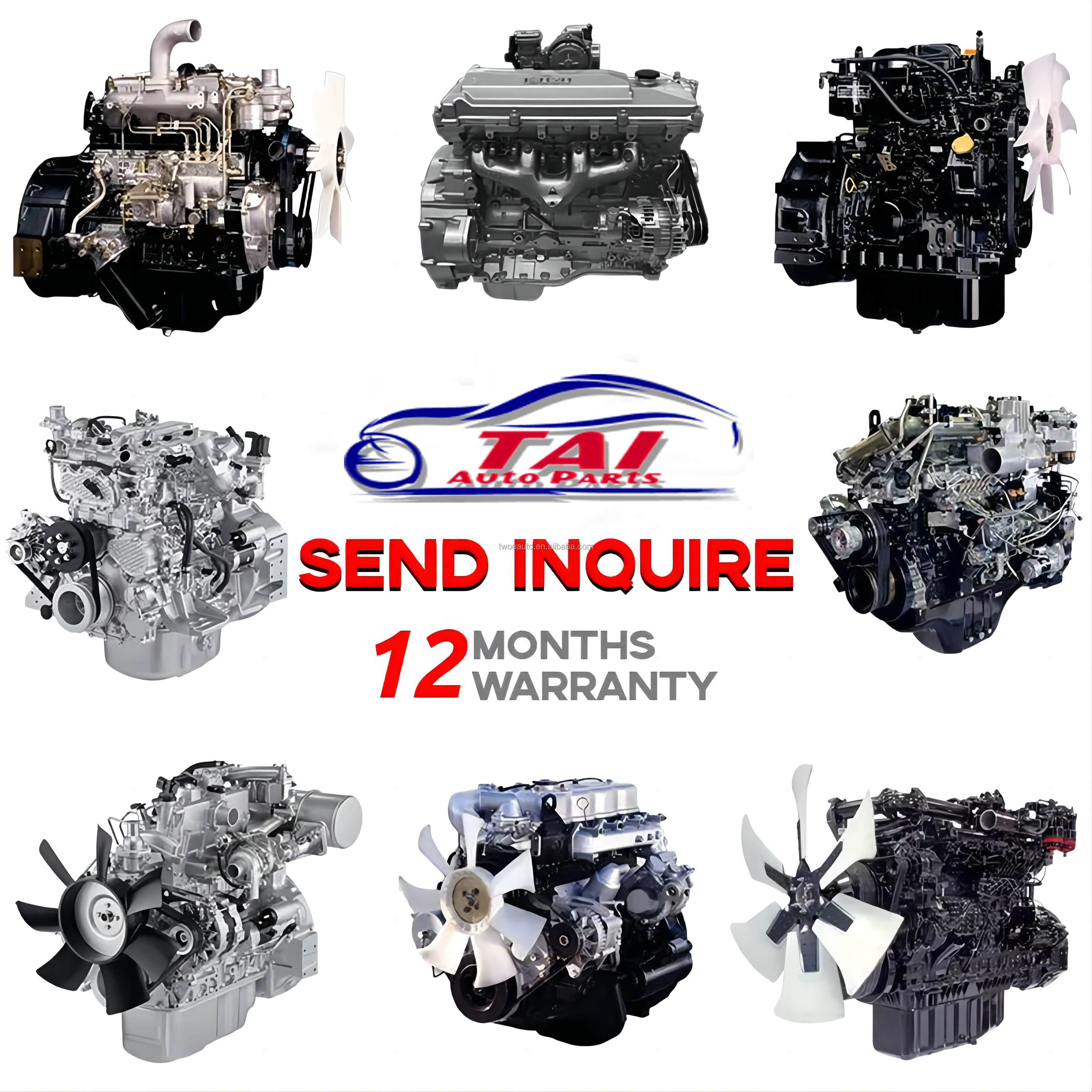 1998-2002 Isuzu Truck FSR Used Engine 6HH1 12V/24V with and Stable Performance